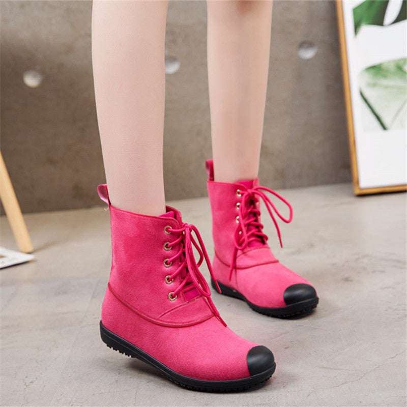 Women's Lightweight Non-slip Outer Wear Waterproof Martin Boots