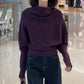 French Semi-high Neck Women's Thick Lazy Style Inner Wear Knitted Sweater