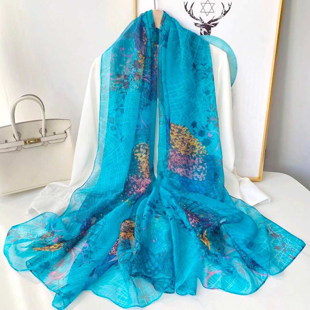 Yarn Cashew Printed Beach Travel Sun Protection Scarf