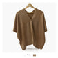 Blouse Travel Pure Color All-matching Cloak Fashionable Knitted Cardigan