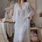 Two Piece Set Of Women's Mesh Suspender Nightgown