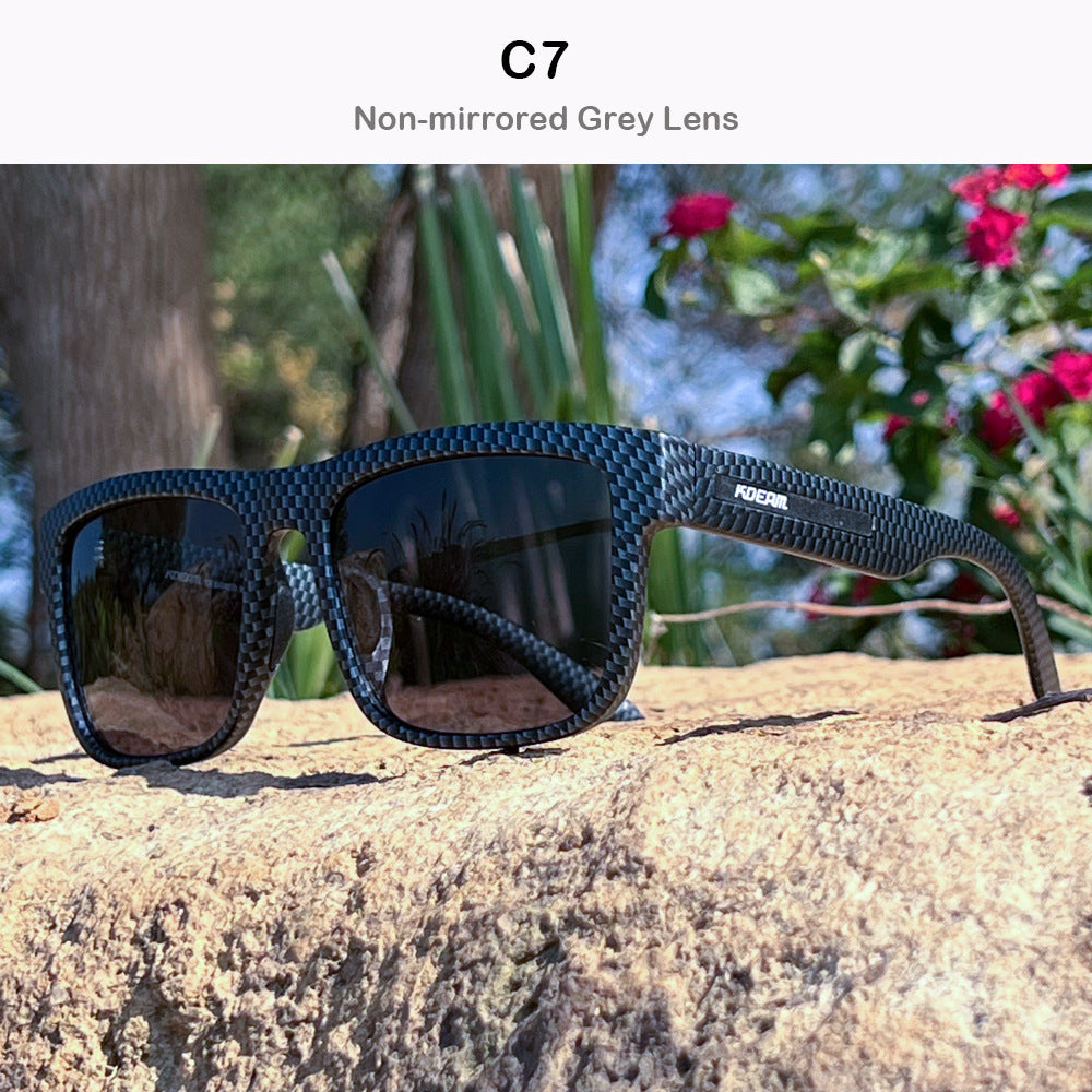 Square Polarized Sunglasses Large Frame Cover Face Men's And Women's Travel Glasses