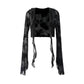 French Style Black Lace Slip Dress