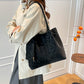 Women's Large-Capacity Matte Suede Shoulder Bag