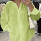 Casual Long Sleeve V-neck Regular Multicolor Women's Tops Blouse