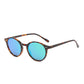 Round Polarized Full Rim Frame Sunglasses