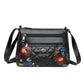 A Multi-layered Crossbody Bag With A Fashionable Large-capacity Embroidered Thread Design
