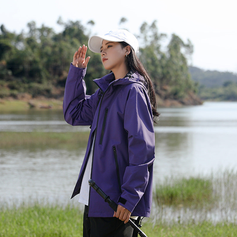 Hooded Long Sleeve Windproof Waterproof Travel To Tibet Breathable Jacket