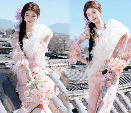 Travel Photography Tourism Photography Ethnic Style Tibetan Clothing