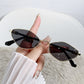 Metal Small Frame Rhombus Cat Eye Sunglasses