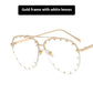 Women's Metal Rivet Large Frame Fashionable Sunglasses